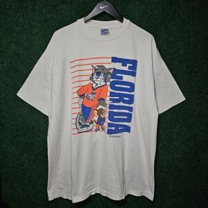 Vintage 90s University of Florida Gators Tom & Jerry cartoon‎ tee